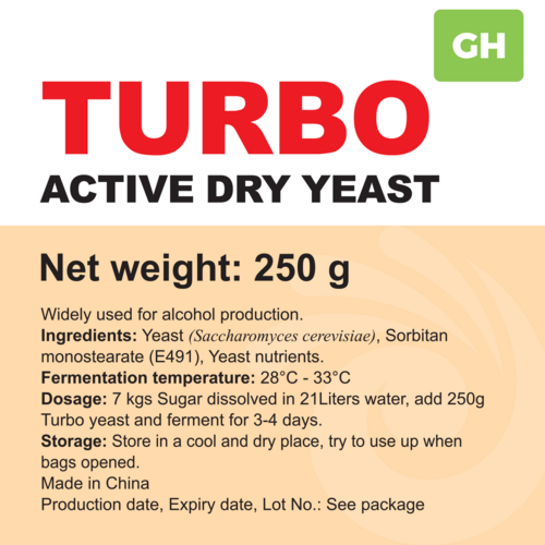 Angel Super Turbo (GH) Distiller's Yeast