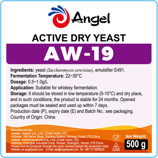 Angel AW-19 Whiskey Yeast