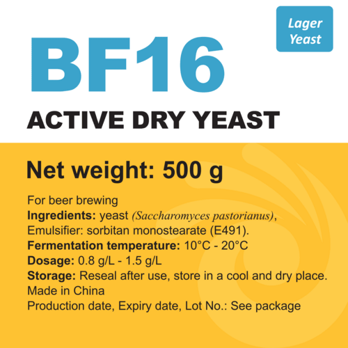 Angel BF16 Lager Yeast - Angel Yeast