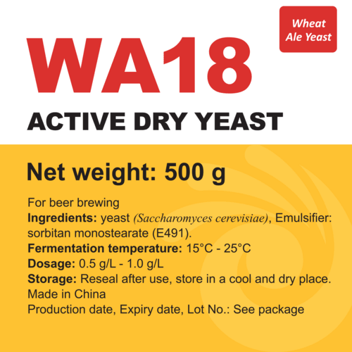 Angel WA18 Wheat Ale Yeast - Angel Yeast US